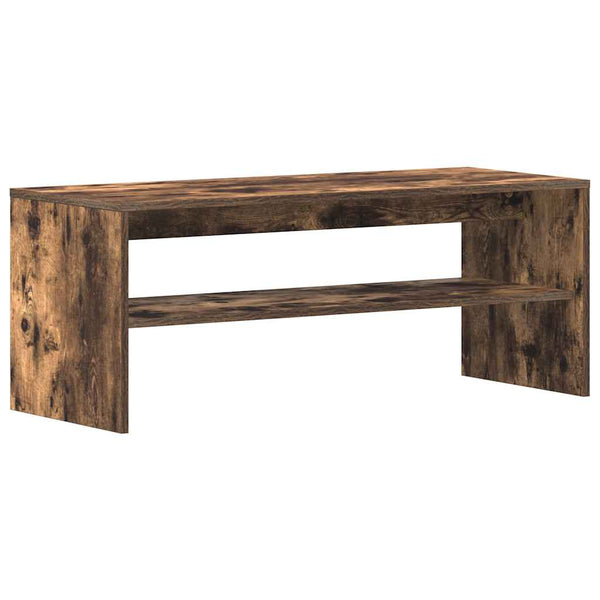 vidaXL TV Cabinet Smoked Oak 100x40x40 cm Engineered Wood
