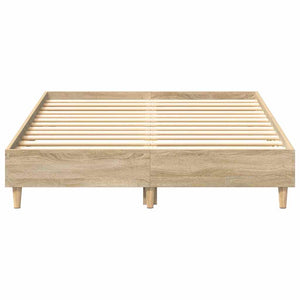 vidaXL Bed Frame without Mattress Sonoma Oak 120x200 cm Engineered Wood