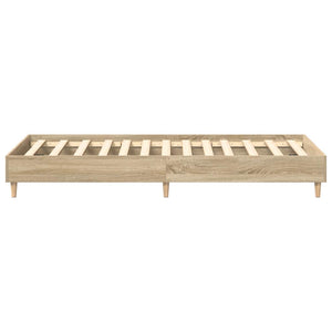 vidaXL Bed Frame without Mattress Sonoma Oak 100x200 cm Engineered Wood