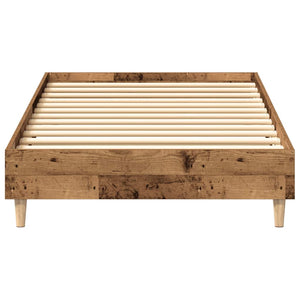 Bettgestell 100x200 cm Altholz-Optik