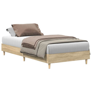 vidaXL Bed Frame without Mattress Sonoma Oak 90x200 cm Engineered Wood