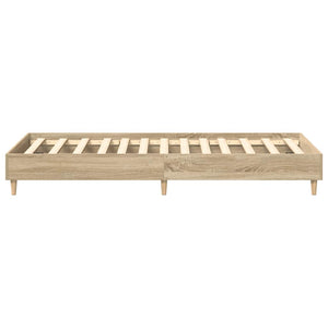 vidaXL Bed Frame without Mattress Sonoma Oak 90x200 cm Engineered Wood