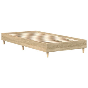 vidaXL Bed Frame without Mattress Sonoma Oak 90x200 cm Engineered Wood