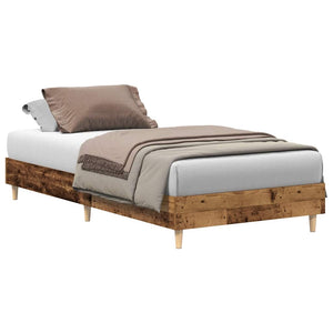 Bettgestell 90x200 cm Altholz-Optik