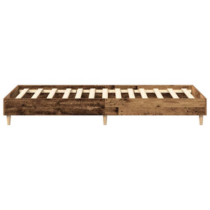 Bettgestell 90x200 cm Altholz-Optik