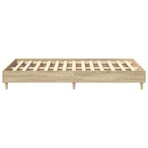vidaXL Bed Frame without Mattress Sonoma Oak 140x190 cm Engineered Wood