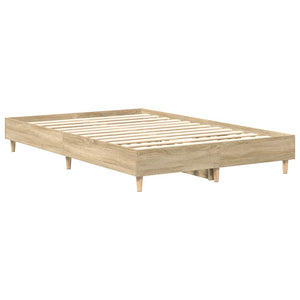 vidaXL Bed Frame without Mattress Sonoma Oak 120x190 cm Engineered Wood