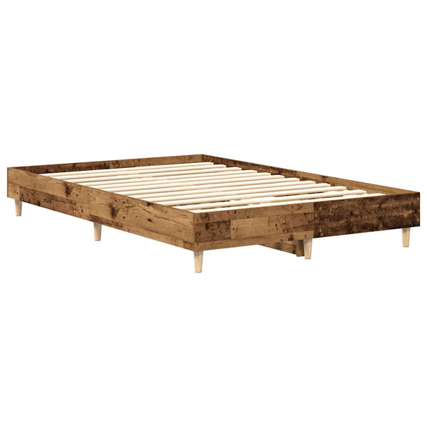 Bettgestell 120x190 cm Altholz-Optik