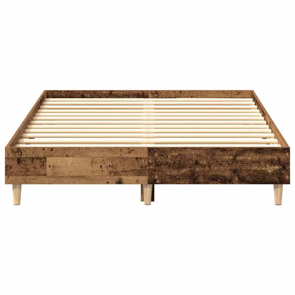 Bettgestell 120x190 cm Altholz-Optik