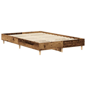 Bettgestell 120x190 cm Altholz-Optik