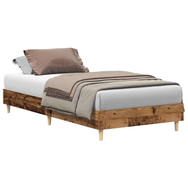 Bettgestell 90x190 cm Altholz-Optik