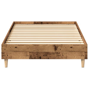 Bettgestell 90x190 cm Altholz-Optik
