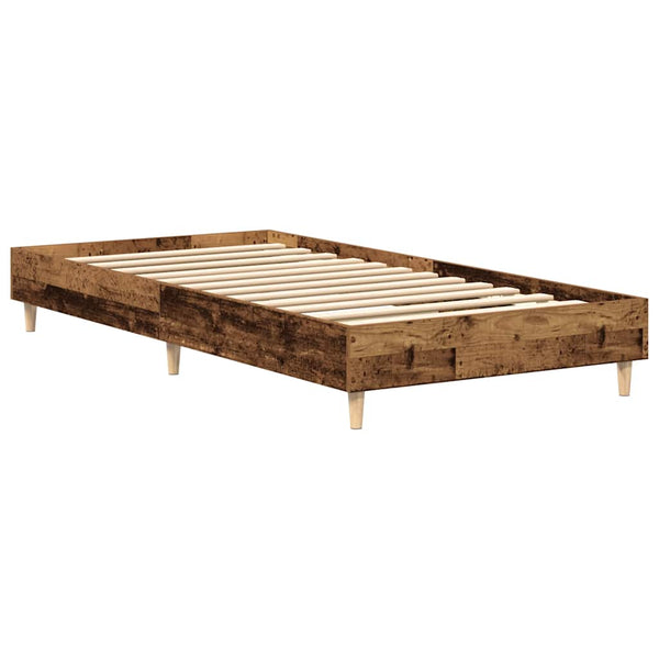 Bettgestell 90x190 cm Altholz-Optik