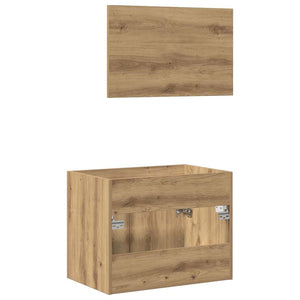vidaXL 2-Piece Bathroom Furniture Set Artisan Oak Engineered Wood