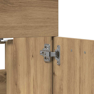 vidaXL 2-Piece Bathroom Furniture Set Artisan Oak Engineered Wood