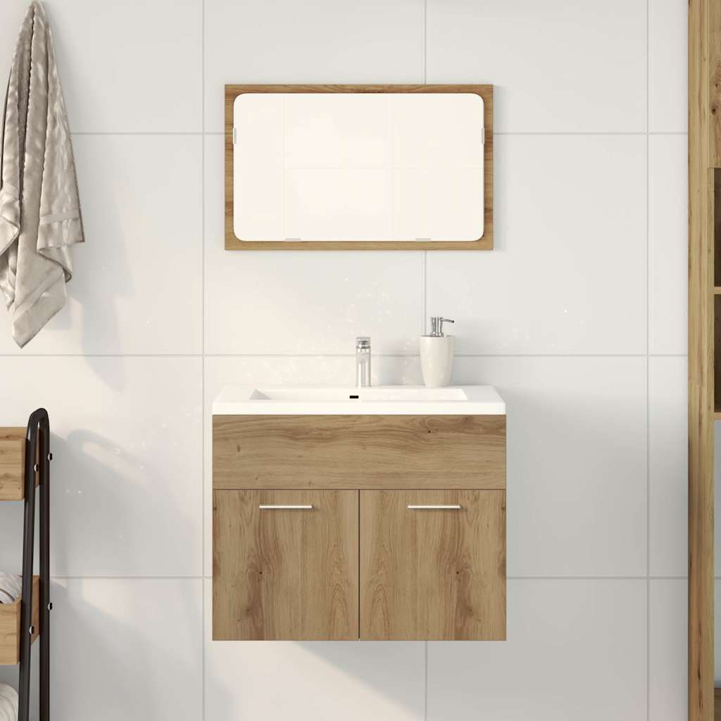 vidaXL 2-Piece Bathroom Furniture Set Artisan Oak Engineered Wood