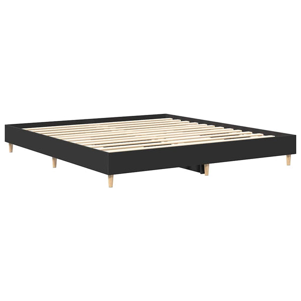 Bettgestell Schwarz 200x200 cm