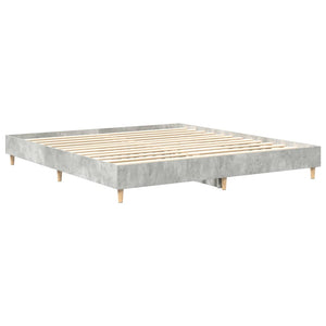 Bettgestell Betongrau 200x200 cm