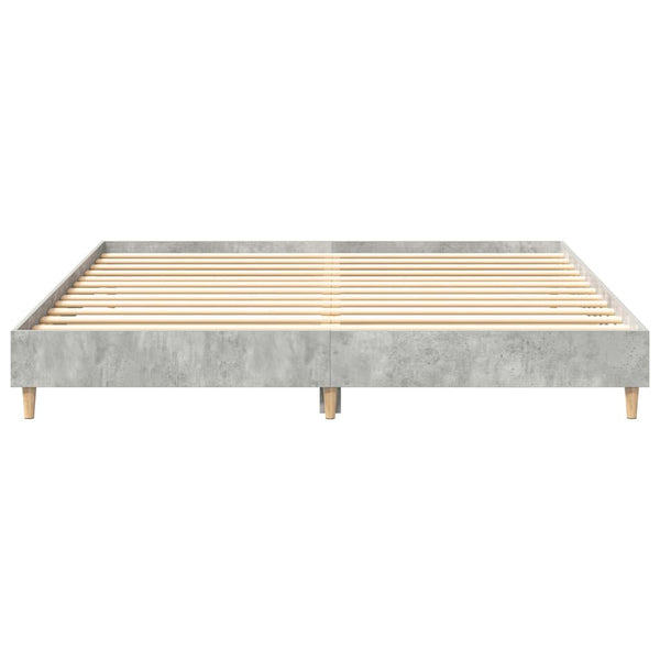 Bettgestell Betongrau 200x200 cm