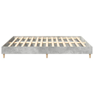 Bettgestell Betongrau 200x200 cm