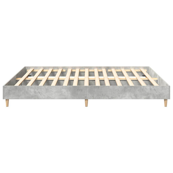 Bettgestell Betongrau 200x200 cm