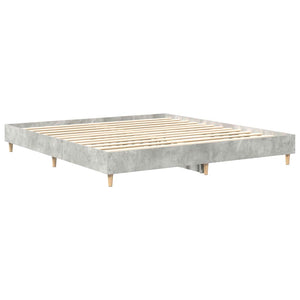 Bettgestell Betongrau 200x200 cm