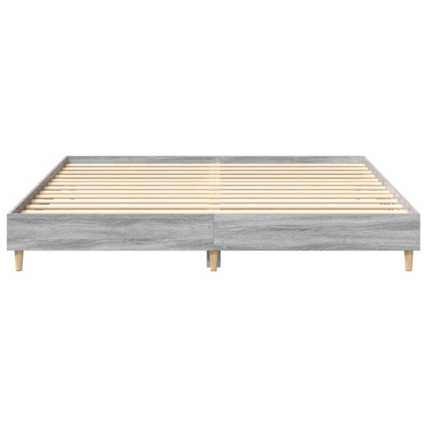 Bettgestell Grau Sonoma 200x200 cm