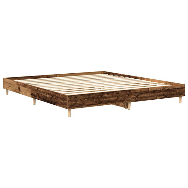 Bettgestell 200x200 Altholz-Optik