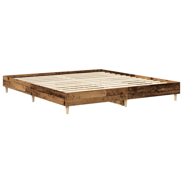Bettgestell 200x200 Altholz-Optik