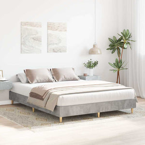Bettgestell Betongrau 150x200 cm