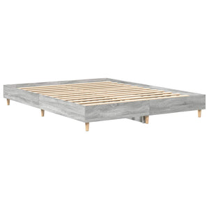 Bettgestell Grau Sonoma 150x200 cm