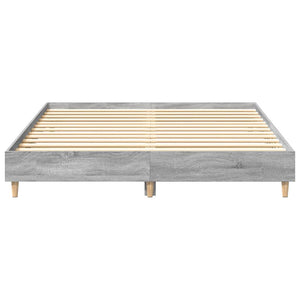 Bettgestell Grau Sonoma 150x200 cm