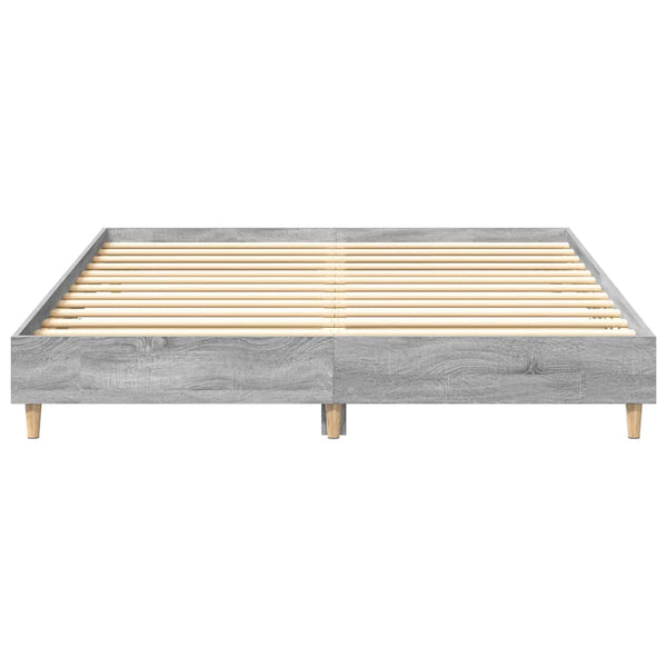 Bettgestell Grau Sonoma 150x200 cm