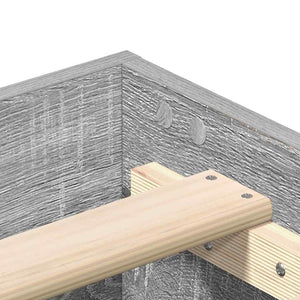 Bettgestell Grau Sonoma 150x200 cm
