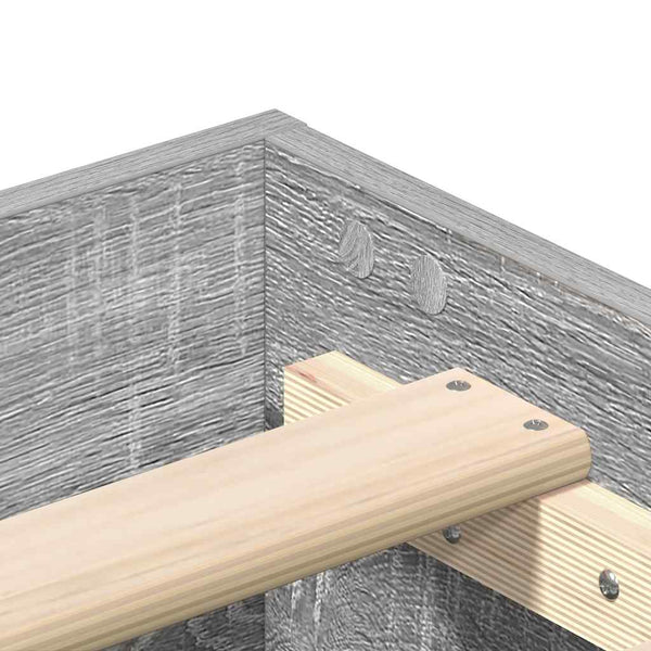 Bettgestell Grau Sonoma 150x200 cm
