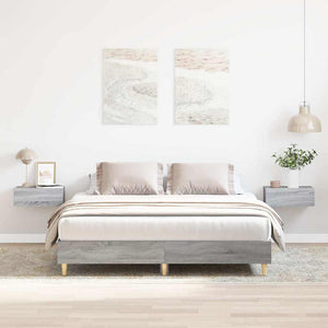 Bettgestell Grau Sonoma 150x200 cm