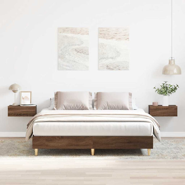 Bettgestell Braun Eichen-Optik 150x200 cm