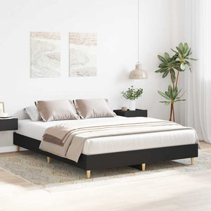 Bettgestell Schwarz 140x200 cm