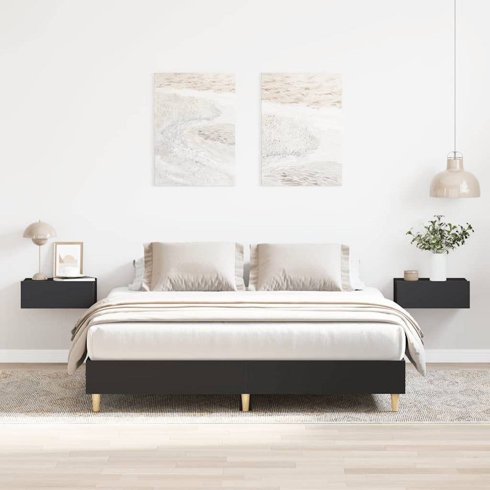 Bettgestell Schwarz 140x200 cm