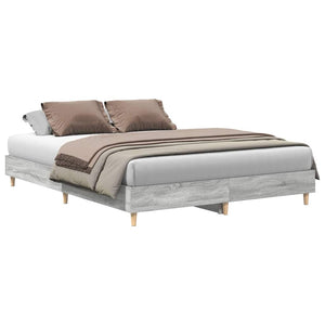 Bettgestell 140x200 Grau Sonoma