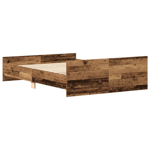 Bettgestell 140x200 Altholz-Optik