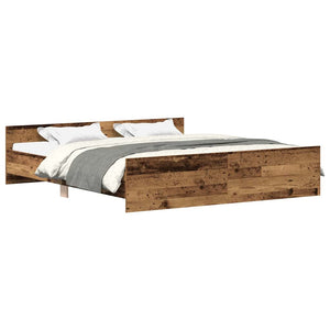 Bettgestell 160x200 Altholz-Optik