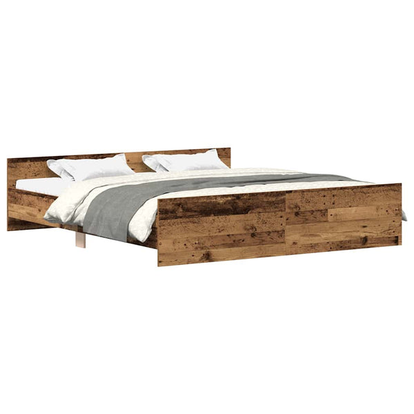 Bettgestell 160x200 Altholz-Optik