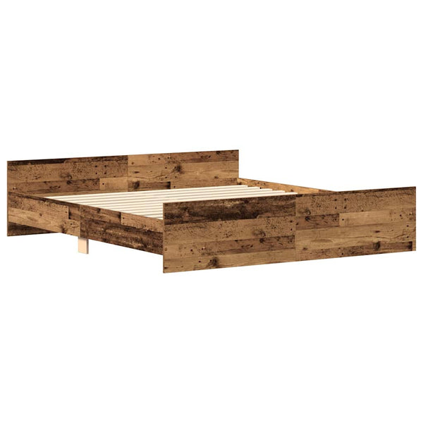Bettgestell 160x200 Altholz-Optik