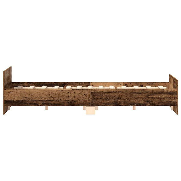 Bettgestell 160x200 Altholz-Optik
