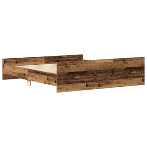 Bettgestell 160x200 Altholz-Optik