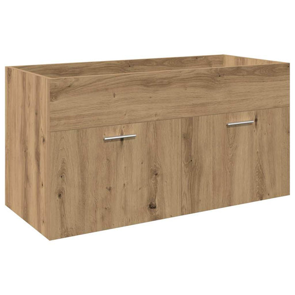 vidaXL 3-Piece Bathroom Furniture Set Artisan Oak Engineered Wood