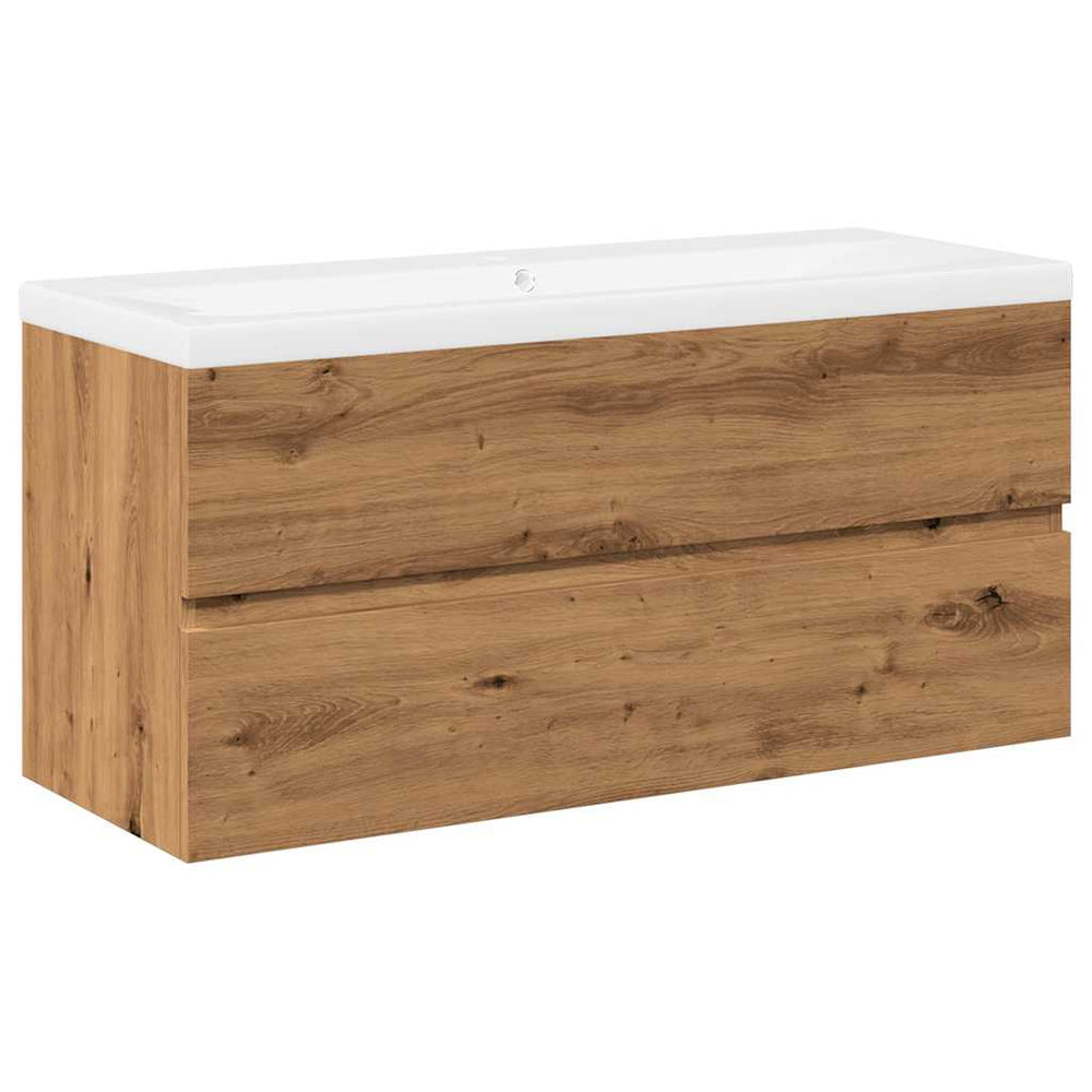 vidaXL Under-Sink Cabinet with Integrated Basin Artisan Oak
