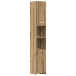 vidaXL 4-Piece Bathroom Furniture Set Artisan Oak Engineered Wood