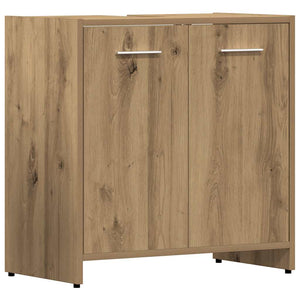 vidaXL 4-Piece Bathroom Furniture Set Artisan Oak Engineered Wood